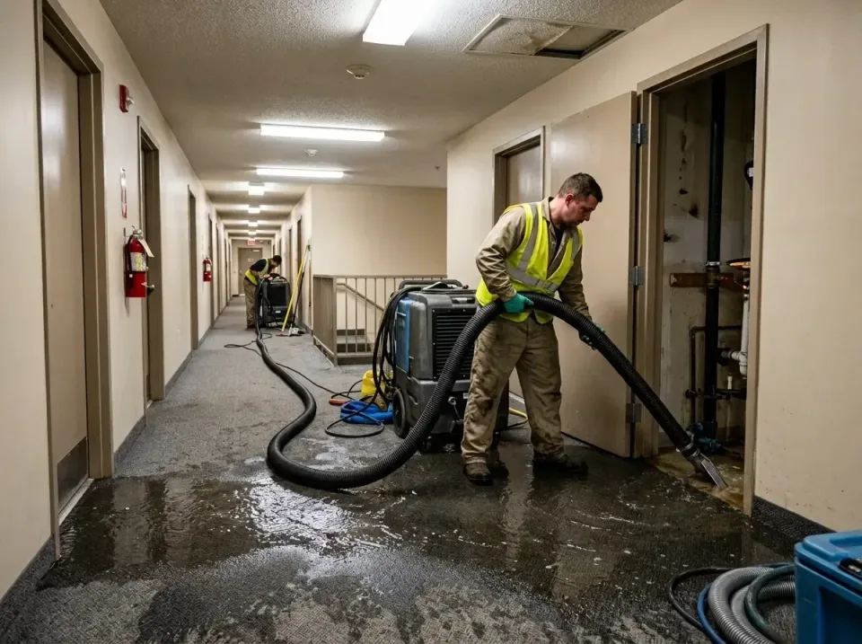 multi-unit-apartment-hallway-f-005 — frequently asked questions, Emergency Burst Pipe Water Extraction & Removal in Dixon, IL